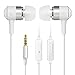 COWIN HE1 in-Ear Earbuds Noise Isolating Headphones, Waterproof Sweatproof Earbuds for Gym Running with Mic HD Dynamic Crystal Clear Sound, Ergonomic Comfort-Fit and 100% Compatibility - White