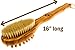 Bath Blossom Bamboo Body Brush for Back Scrubber - Natural Bristles Shower Brush with Long Handle - Excellent for Exfoliating Skin and Cellulite - Use Wet or Dry Brushing - Suitable for Men and Women