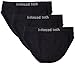 Balanced Tech Women's 3 Pack Classic Seamless Hipster Brief Bikini Panties - Black - Small