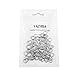 VALYRIA Stainless Steel Jewelry Findings 100pcs Open Jump Rings Connectors for Jewelry Making,8mmx1.0mm