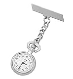 ShoppeWatch Nurses Lapel Pin Watch 24hr Military Time Analog FOB Infection Control Watch NW-238