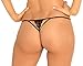 Rene Rofe womens Crotchless Got Your Back adult exotic thong underwear, Black, Medium-Large US