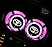 Wall Stickz Auto Sport 2PCS LED Cup Holder Mat Pad Coaster with USB Rechargeable Interior Decoration Light Fit To-yot Accessories
