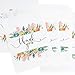 Juvale Paper Bags for Cookies & Treats - 7.5 x 5 in, White, 100 Pack - Thank You Pouches with Flowers & Floral Paper Party Favors - Wedding Favor Candy Bags