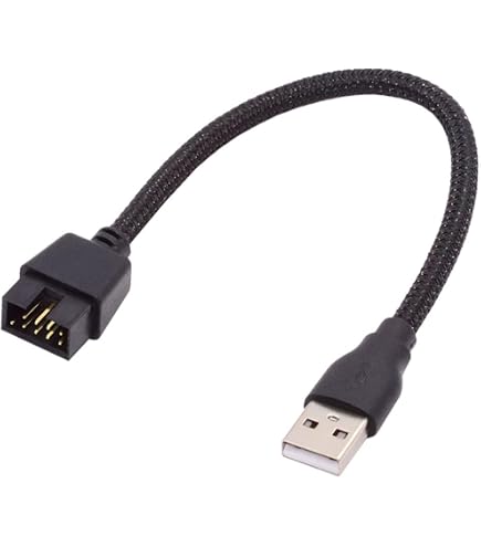 Mini-USB Auf 9-poliges Dupont-Kabel – 50 Cm, Für Motherboard-Header, Kompatibel Mit Corsair Kühlern