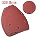 uxcell Triangle Detail Sander Sandpaper,Sanding Paper,Sander Pads Sheet Assorted,5 Hole 320 Grits 15pcs