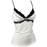 Womens Y2K Emo Grunge Tank Top Flower Graphic Camis Vintage Print Mini Gothic Sexy 2000s Clothes