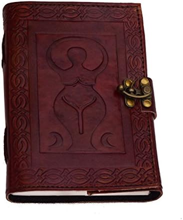 Mother Earth Goddess Nature- Vintage Buffalo leather journal NEW PREMIUM PAPER Cotton paper Notebook Handmade in India