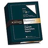 Southworth 100% Cotton  Business Paper, 8.5 x 11 inches, 24 lb, White, 500 Sheets per Box (31-124-10)