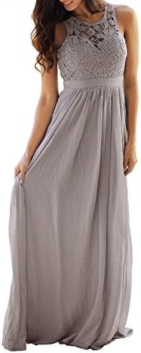 RBwinner Womens Bridesmaid Dresses Sleeveless with Lace Corset Long Evening Backless Cocktail Gowns