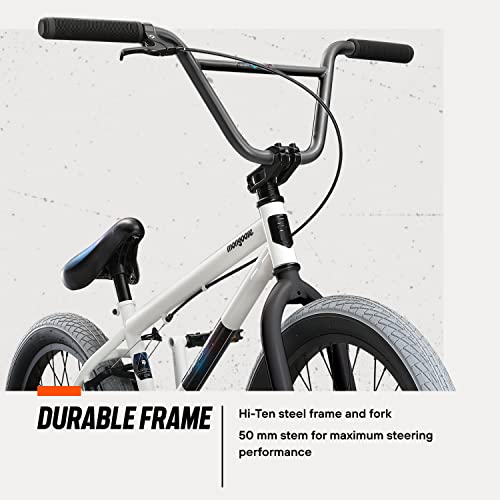 Mongoose Legion L40 Kids Freestyle BMX Bike, Intermediate Rider, Boys