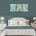 Ardemy Bathroom Canvas Cactus Wall Art Succulent Flowers Blue Painting, Modern Tropical Green Plants Pictures Framed for Bedroom Living Room Kitchen Spa Salon Home Office Wall Decor 12