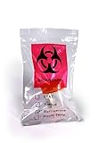 Reclosable Biohazard 3 Wall Specimen Transport Bags