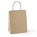 GSSUSA Halulu Brown Kraft Paper Bags, Gift Bags, Shopping Bags - 8x4.75x10.5 Inch - 100 Pcs