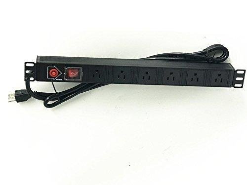Rising Rack Mount Power Distribution Unit-6 Outlet 15A PDU