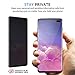 Ruiooy-Fit for Galaxy S10 Plus Privacy Screen Protector Full Adhesive Plastic Soft Film, Anti-Spy Screen, Anti-Scratch, Anti-Shock, Bubble Free, (NOT Tempered Glass)[1-Pack]