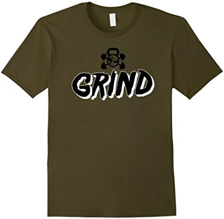 Mens Grind Training Power Lifting Tee XL Olive