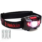Ultra Bright CREE LED Headlamp - 160 Lumens, 5 Lighting Modes, White & Red LEDs, Adjustable Strap, IPX6 Water Resistant. Great For Running, Camping, Hiking & More. Batteries Included