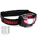 Ultra Bright CREE LED Headlamp - 160 Lumens, 5 Lighting Modes, White & Red LEDs, Adjustable Strap, IPX6 Water Resistant. Great For Running, Camping, Hiking & More. Batteries Included primary