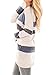 For G and PL Womens Color Block Striped Sweatshirt Cotton Long Sleeve Casual Tunic Tops Blue XL