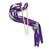 Purple Ribbon Wands (24 pc)