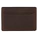 Villini Leather Slim Credit Card Holder - Front Pocket Wallet - Minimalist Card Case (Brown)