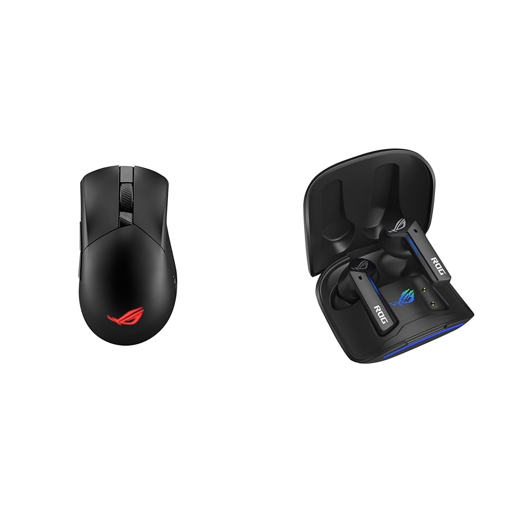 ASUS ROG Gladius III Wireless Gaming Mouse and ROG Cetra Gaming Earbuds Bundle Image