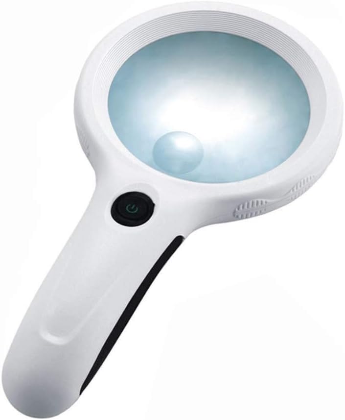 Handheld magnifier Magnifying glass, a handheld 8fold 2.5