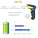 TaoHorse 2-in-1 USB Bluetooth Barcode Scanner Wireless & Wired Handheld Laser 1D Bar Code Reader with Automatic Continuous Scan and Memory for iPad iPhone Android Laptop POS PC Smartphone