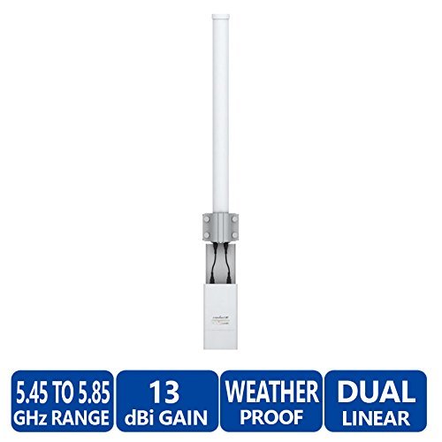 UBIQUITI NETWORKS AMO-5G13 AMO-5G13, 5.8GHZ OUTDOOR OMNI-DIRECTIONAL DUAL-POL 13DBI