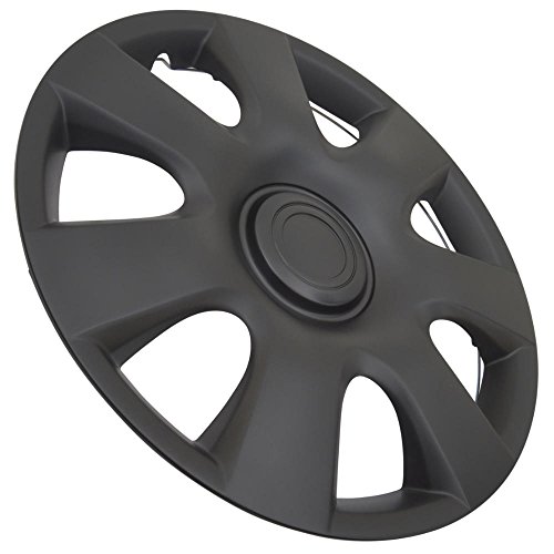 image for BDK K94B Matte Black Hubcaps Wheel Covers (15 inch) - Four (4) Pieces 