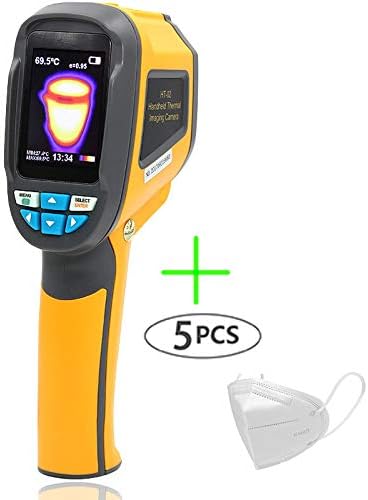 DSASAD Handheld Pocket-Sized IR Thermal Imager Human Body Temperature Tracking 3.2 inch LED Thermal Detector Image Capture Frequency 9 / 6HZ Infrared Thermometer,