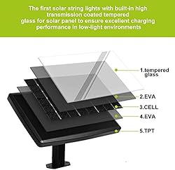 Baxstel Solar Lights Outdoor String Lights -50FT