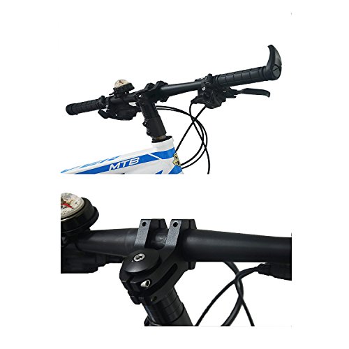 Three BY Bike Stem 31.8 Bike Stem 45mm Short Handlebar Stem Mountain Bike Stem Aluminium Alloy for Most Bicycle,MTB,BMX,Fixed Gear Bicycle,Cycling-Black - Thumbnail 5