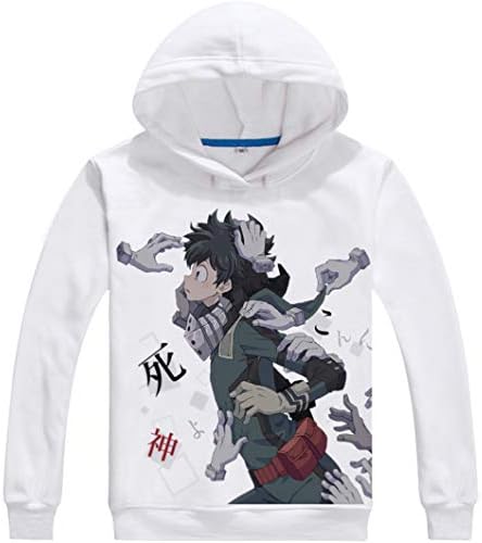 Richamon Anime My Hero Academia Fan Hooded Sweatshirt Autumn Winter Deku Cosplay Pullover