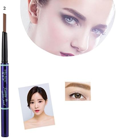 LTUI YALAIYI Six Double Extrusion Refills with Brush Automatic Rotary Pencil (2#)
