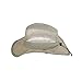 Dorfman Pacific Co. Men's 7 Piece Suplex Pinch Front Safari Hat, Fossil, XX-Large