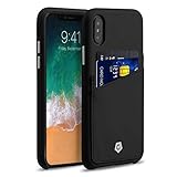 Apple iPhone Xs/X Case, Cobble Pro Premium Handcrafted Slim Fit Wallet Leather Case Cover with Credit Card Holder ID Slot for Apple iPhone Xs/iPhone X 5.8