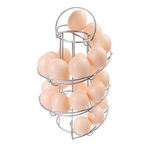 Egg Skelter Spiraling Dispenser Rack Large Capacity Egg Storage