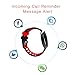 Fitness Tracker Paick Activity Tracker Heart Rate Monitor Blood Pressure Smart Bracelet Bluetooth Wristband Sleep Monitor Call Reminder Waterproof Smart Watch for IOS Android Black + Red Band