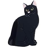 Funny Black Cat Hair Clips,Funny Acetate Claw Clip for Women,Cute Cat Hair Clip