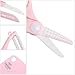 Lehoo Castle Ceramic Knife, Ceramic Scissors Baby Food, Fruit Peeler and Cutting Board 4 pcs Kitchen Set, Stainless Baby Scissors with Cover, Portable Safety Food Cutter (Pink)