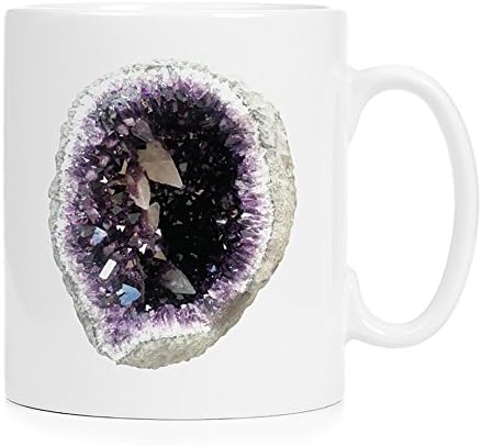 Amethyst Geode Crystal 01 - Full Color 12 oz. Ceramic Mug sublimation printing perfect for coffee, tea & hot chocolate