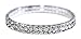 Weiss Rhinestone Stretch Bracelet Silver - Genuine Crystal - Bridal, Wedding, Prom, Party, Pageant, Evening Wear, Party Wear, Tennis Bracelet (2 Row)