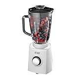 Russell Hobbs 18995-56 Aura Glas-Standmixer mit 0,8 PS Power-Motor 750 W, bis zu 26.000 U/min, Impuls-/Ice-Crush-Funktion
