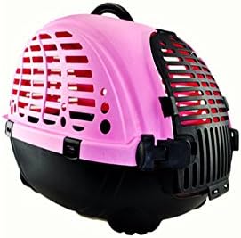 Rlley Pet Carrier Portable Dog Cat Rabbit Car Travel Vet Visit Airline Approved Pet Kennel (style1-pink)