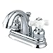Kingston Brass KB5611PX Restoration 4-Inch Centerset Lavatory Faucet, Polished Chrome