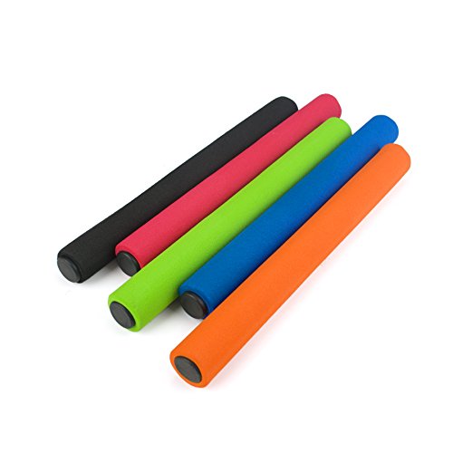 GOGO 4Pcs Kids Foam Relay Batons Safety With Steel Inner Core-Orange