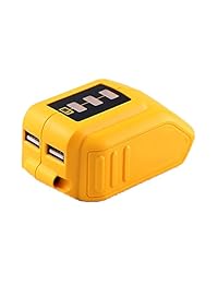 Weistar 12 V 20 V Max USB fuente de alimentación para Dewalt DCB090 convertidores para batería de litio