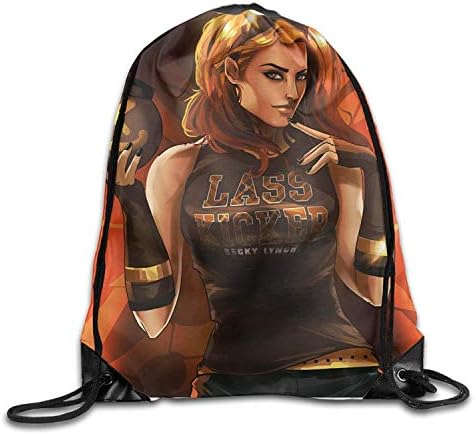 Dhrenvn Becky Lynch Lass Kicker Drawstring Backpack String Bag